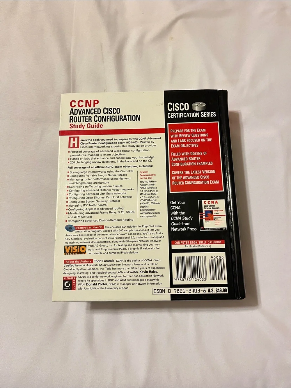 (Original $49.99) Sybex CCNP Advanced Cisco Router Configuration Study Guide CD
